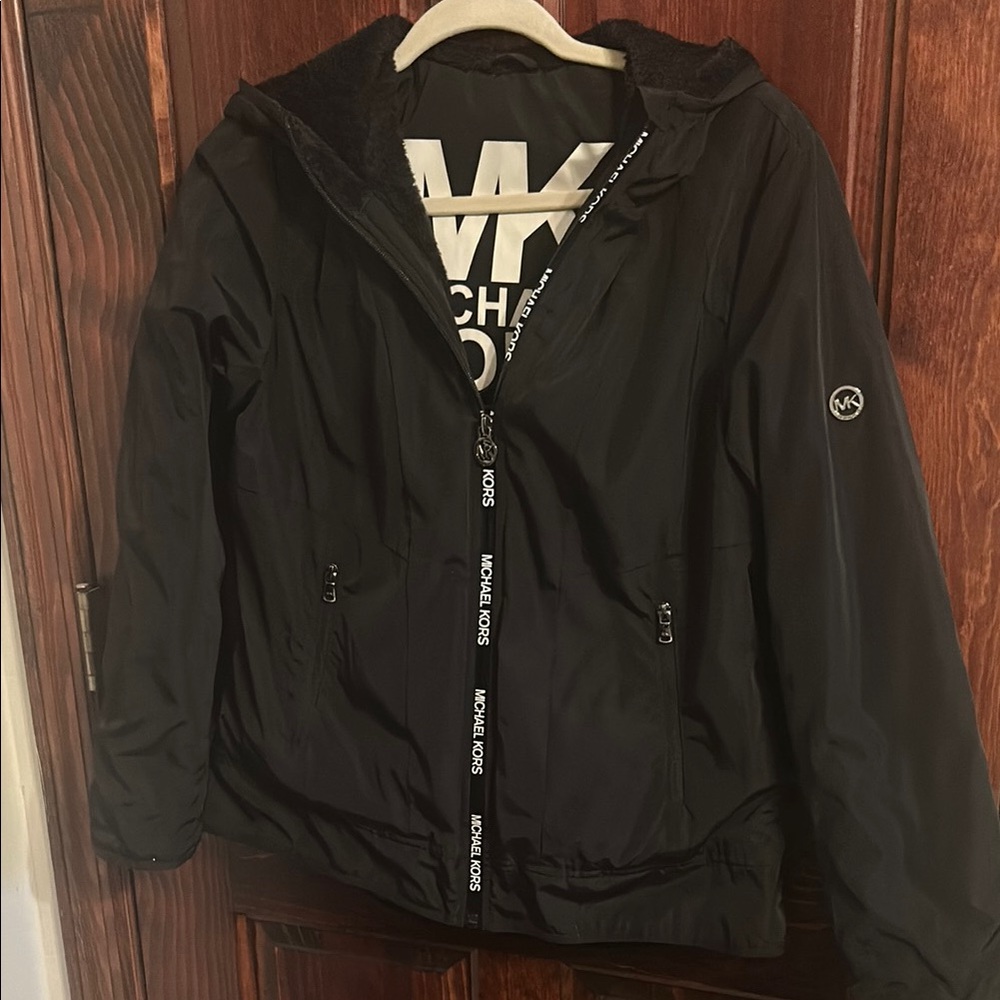 Michael Kors Black Hooded Jacket